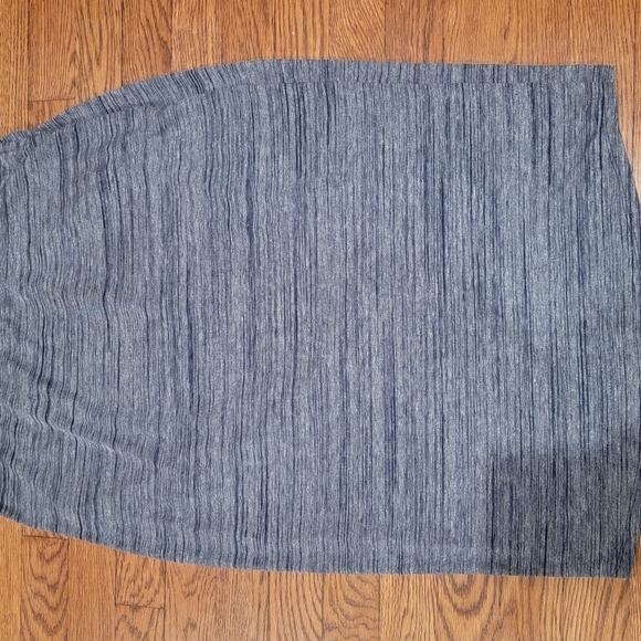NY&C Blue & White Ruched Open Front Wrap Effect Skirt Size M NWT - Picture 8 of 11
